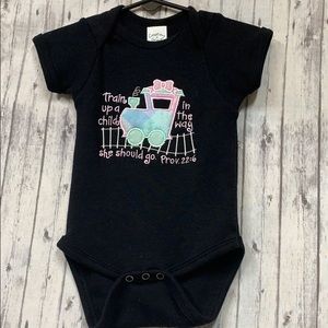 Embroidered baby onesie